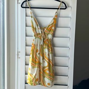 Floral 70s style dress
